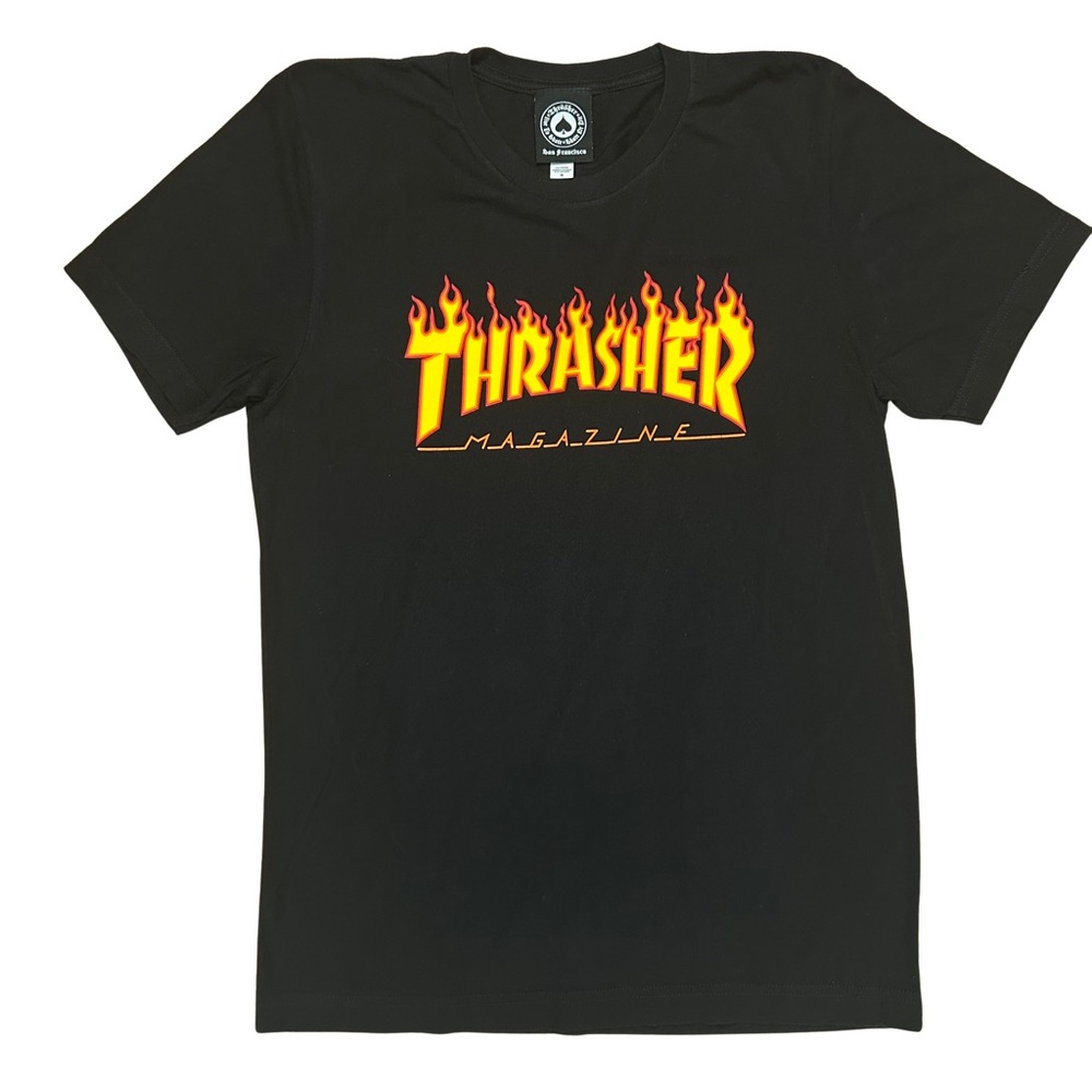 Black OG Thrasher Tee